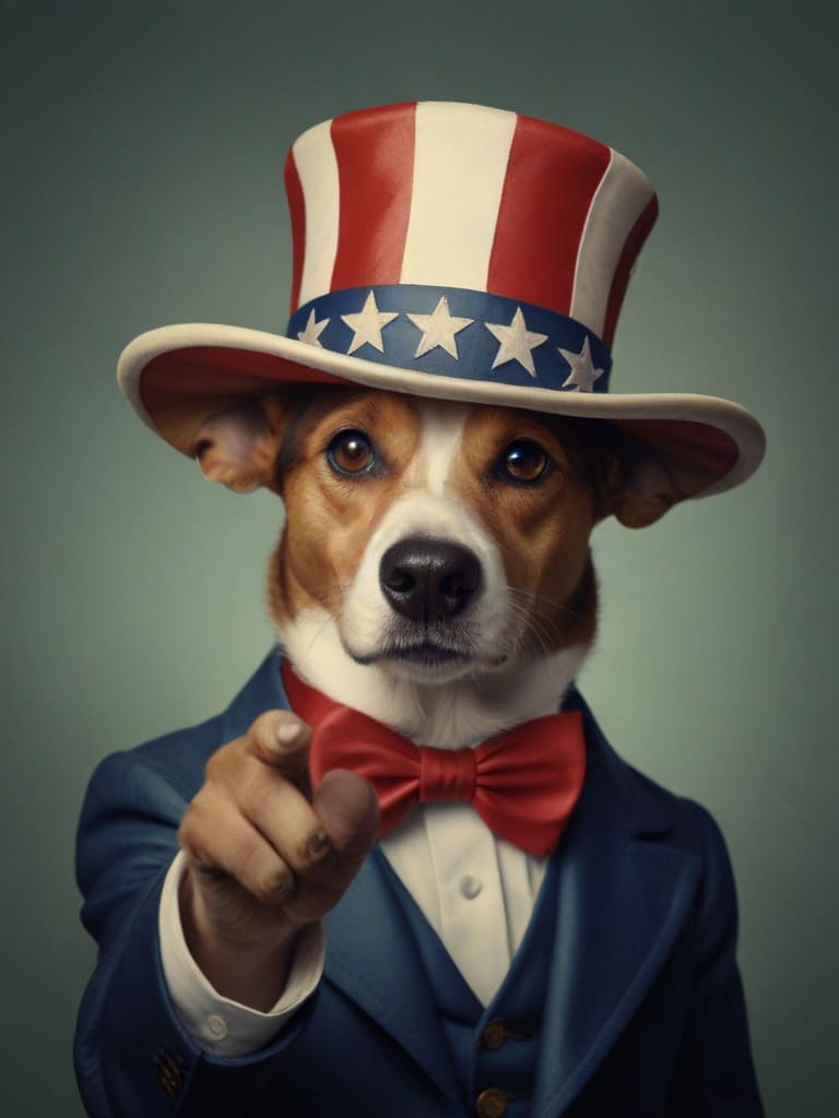 An image in Uncle Sam style of a Beagle