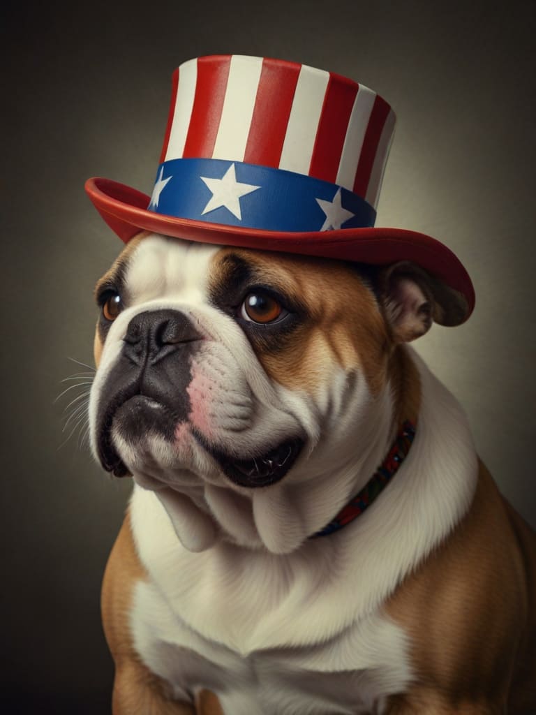 An image in Uncle Sam style of a Bulldog