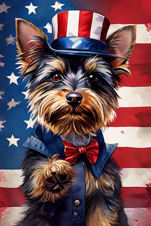 Image of Pets created with AI like Uncle Sam 