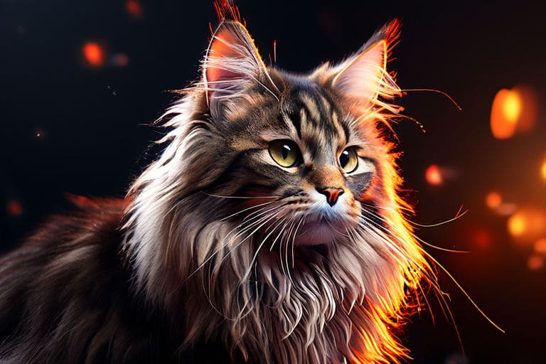 Maine Coon. Cat breed