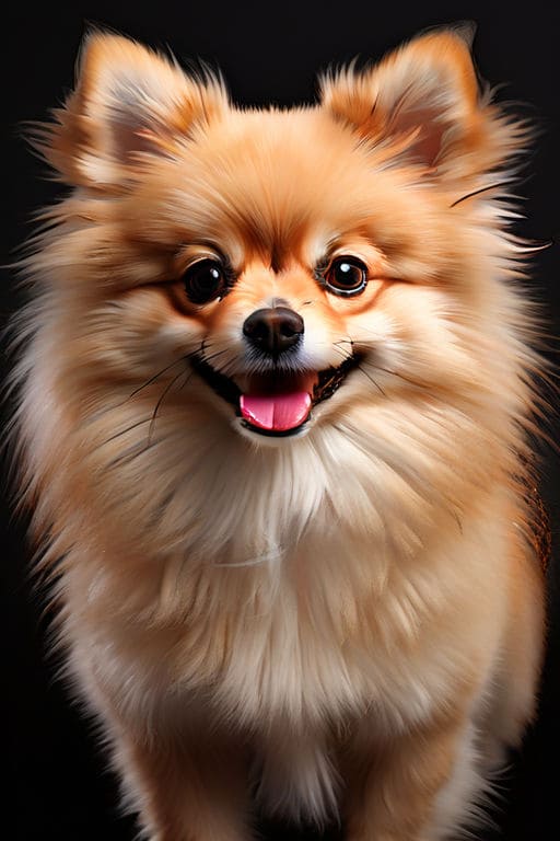 Pomeranian. Tiny dog breed