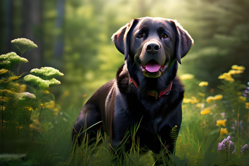 Realistic photo Labrador Retriever