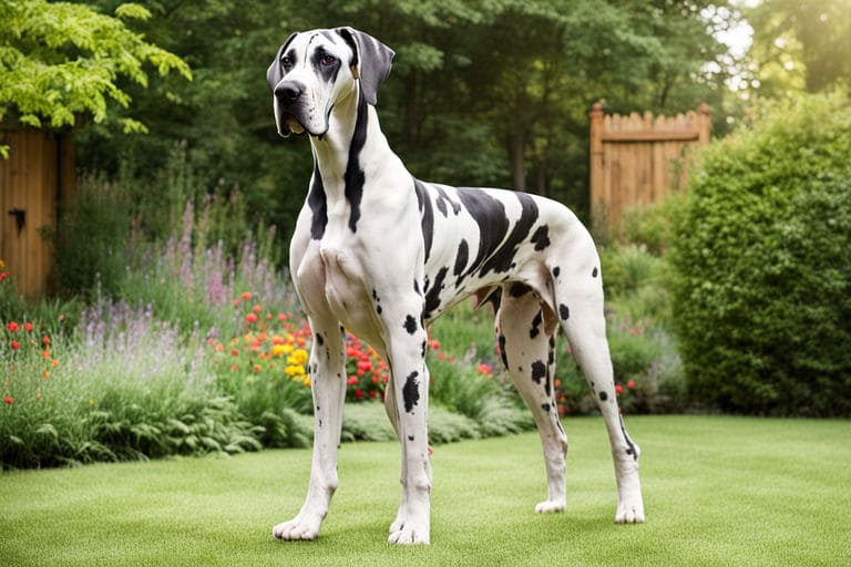 Large Dog Breeds. Harlequin Great Dane Dog