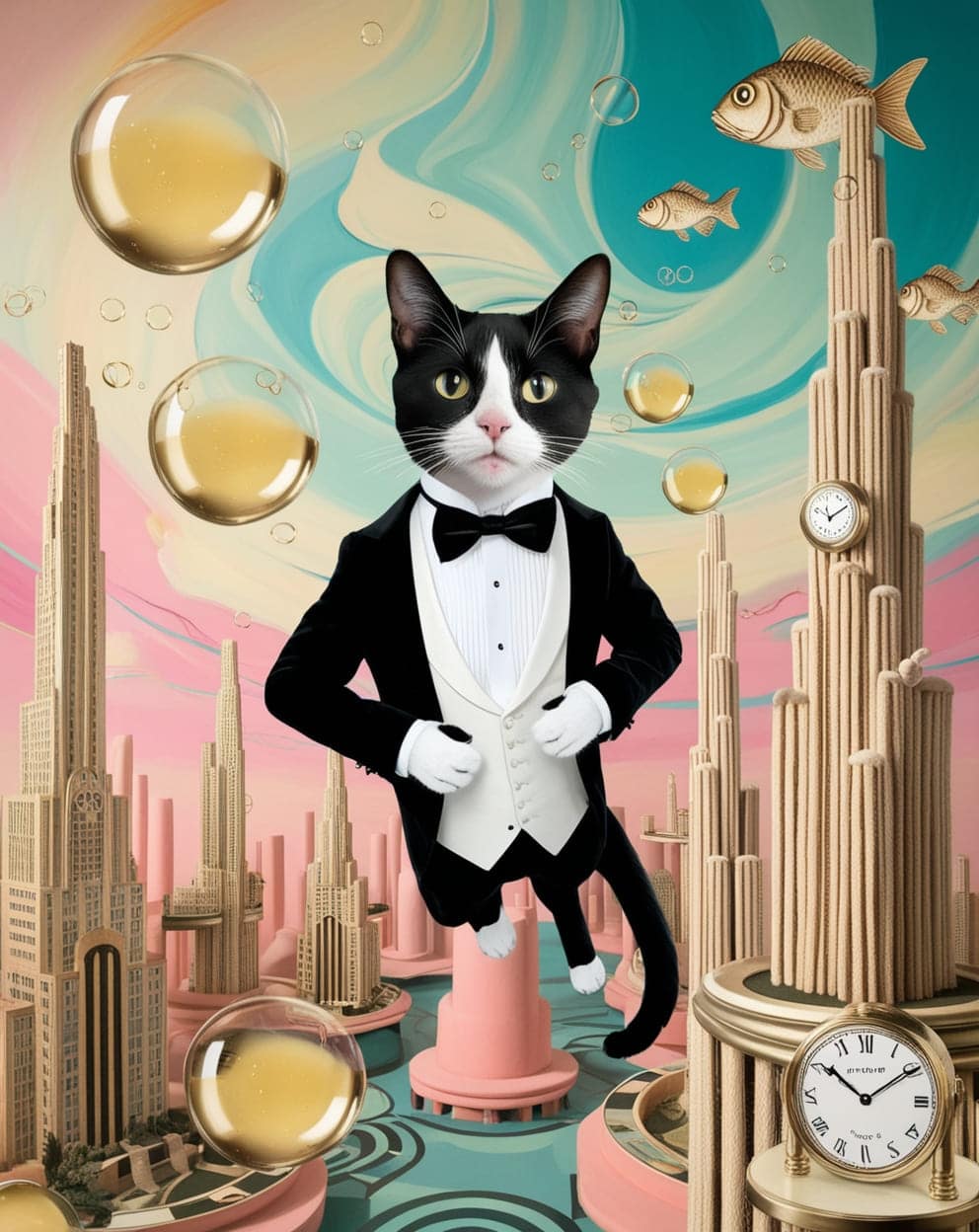 A Surreal Feline Adventure in the Twenties