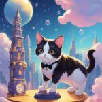 Fantastical feline artwork