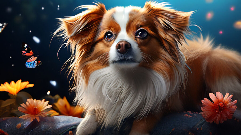 papillon-dog-breed Papillon dog breed. AI-generated image.