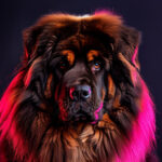 Blue-Tongued Dogs. Tibetan Mastiff