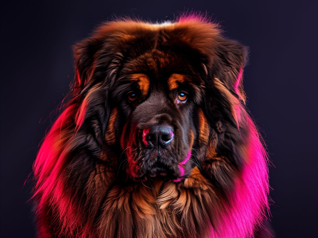 Blue-Tongued Dogs. Tibetan Mastiff