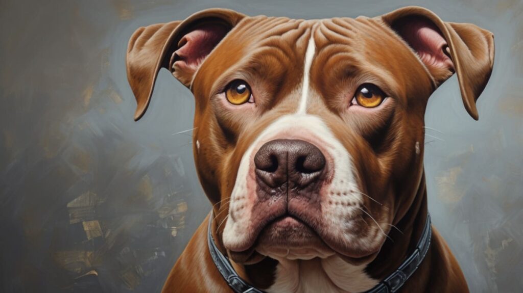 A fiercely loyal American Pit Bull Terrier dog