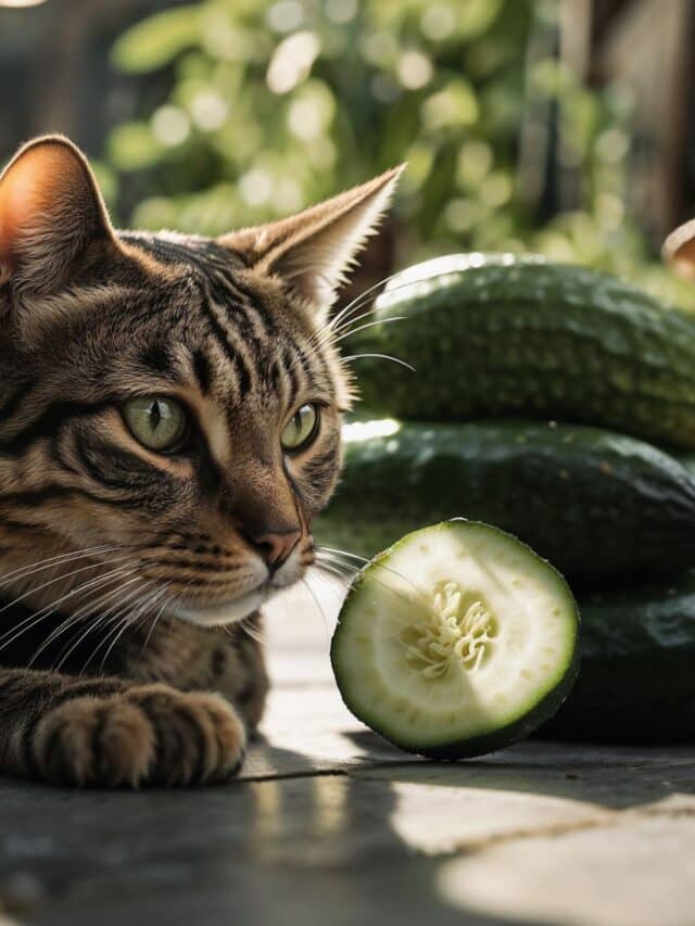 Why are cats afraid of cucumbers?